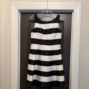 Adrianna Papell horizontal stripe dress